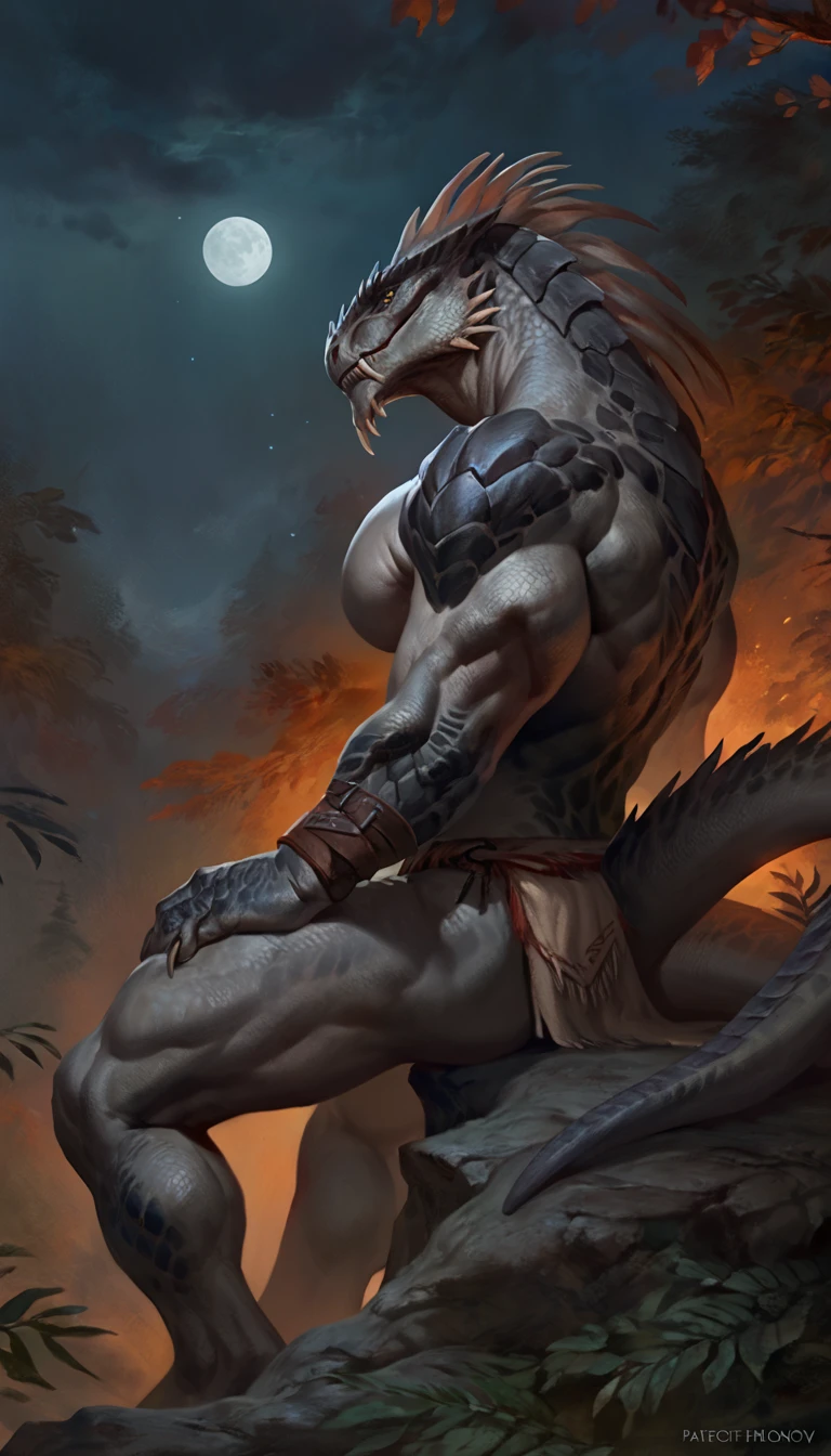 ultra-detailed, masterpiece, masterwork, high quality, best quality, hdr, posted on e621, (by darkgem), (nature), nsfw, (male), solo, (white little body dragon), hairy dragon, (long silver hair, yellow eyes, white body, Scar in one eye), straddling, under view, dynamic angle, (nude, slit, foreskin)