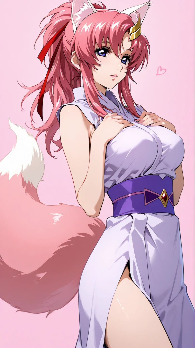 Mature woman, (fantasy:1.2), (backlight:1.2), glowing hairs, glowing eyes, red eyes, white hair, long hair, clevage, epic , camera angle, dynamic, UE5, naked breasts, nsfw, mature female, cat ears, medium breasts, cleavage, skindentation, long legs, shiny clothes, Cherry Blossoms, Book, Tea Cup, Sunset, Blurred Background, Long Hair, hair flowing with wind, Pink Hair, Digital Art, Soft Lighting, Low Camera Angle, Close-up, Flowing Dress, Sitting Pose, Slim Figure, Big Eyes, High Resolution, Detailed Artwork, Vibrant Colors, Fine Art, silky dress, erotic,
