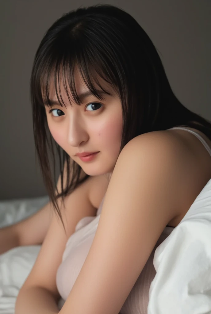 20-year-old, 8k, RAW Portrait (Japanese Girls), photo Realistic, Ultra-high resolution, Highest quality, Actual photo , dramatic, Atmospheric, Realistic,
One girl, a very beautiful Japanese Girls, Big Breasts,Glamorous shot of a girl, smile,Bobcut,Textured skin,Hotel,Completely naked,sex,sexy,pillow,(lying on bed:1.3),sleep,Thighs,Big and beautiful eyes,Rich, Beautifully detailed nose,View your viewers, 