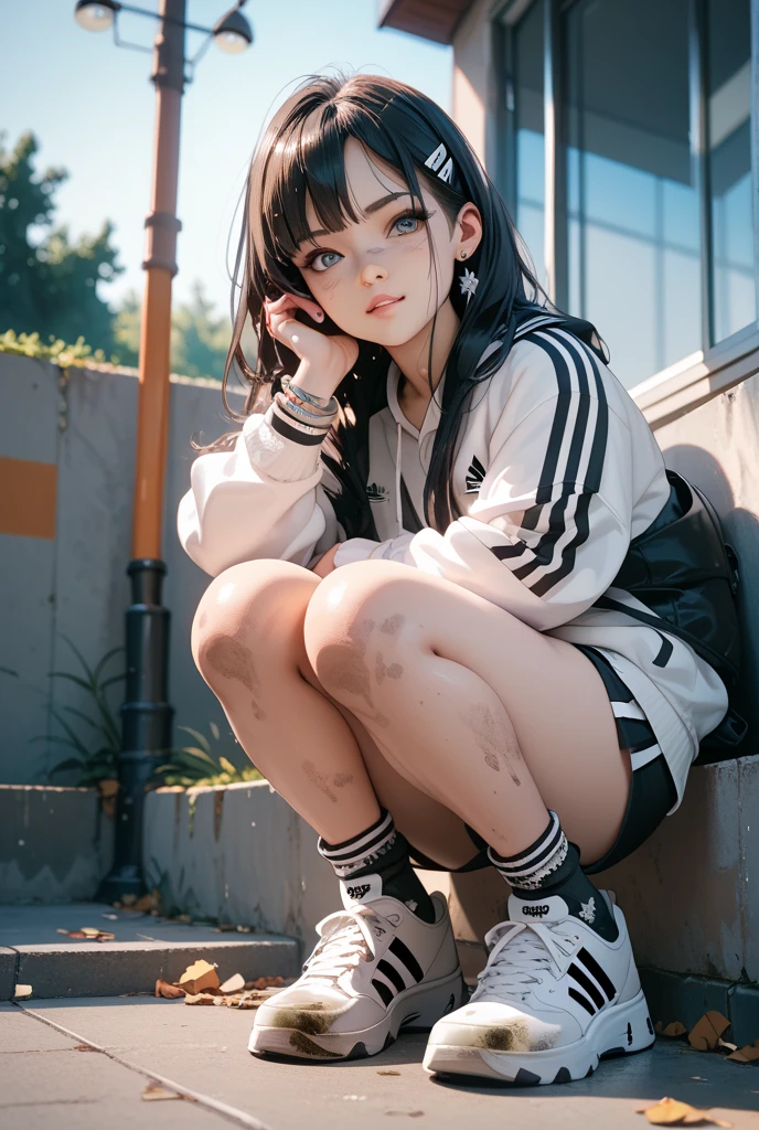 sneakers kawaii girl sodden