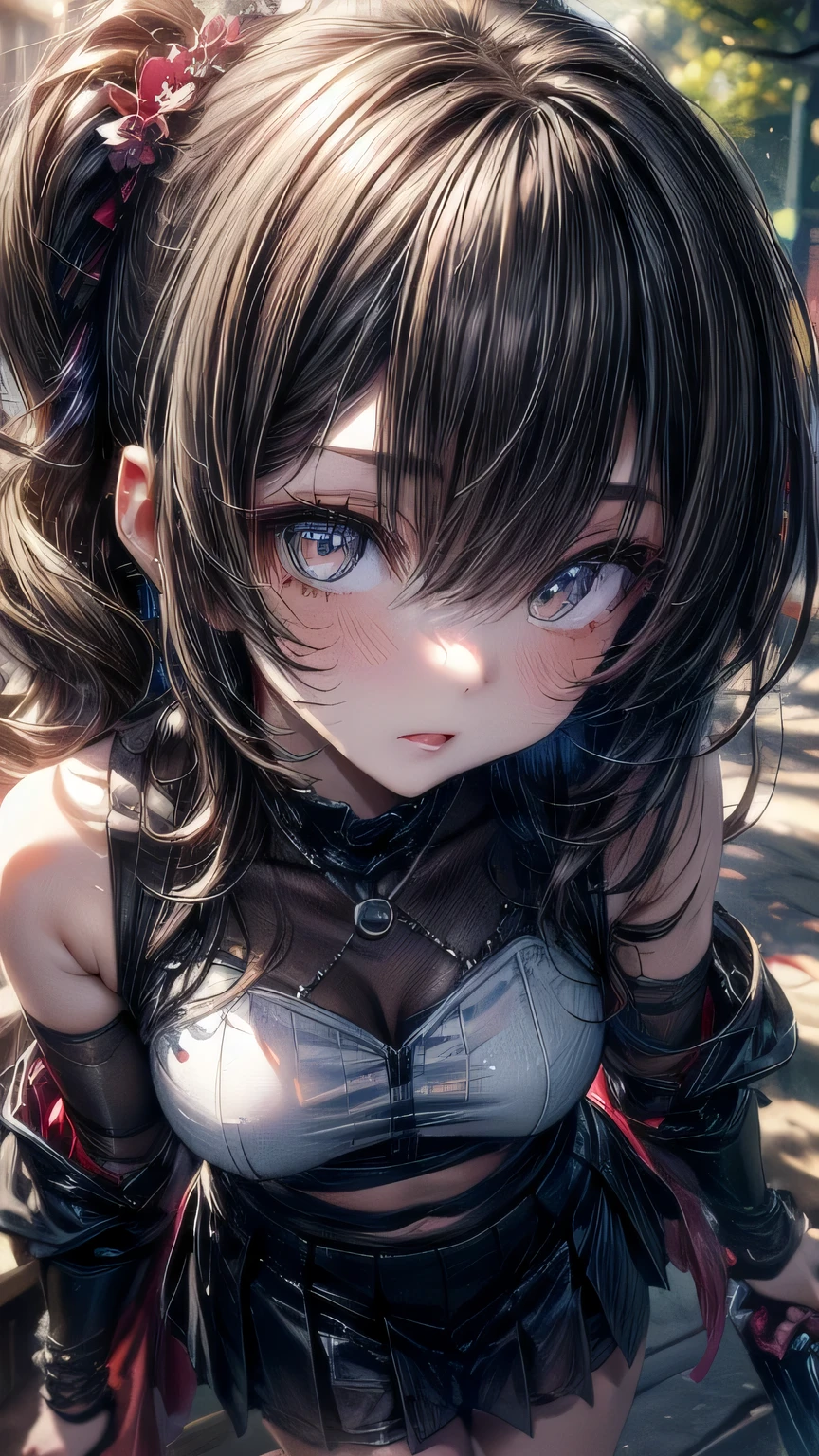 masterpiece, best quality, highly detailed, high resolution, expensive resolution, high resolution, 4K, 8k, Unity 8k wallpaper, highly detailed CG, masterpiece, 2D, 3D, beautiful details, depth, fine texture, best quality: 1.3, perfectly focused, crispy skin, he,
Very cute anime girl, white blouse, big breasts, expensive pink medium long hair, one girl, pouring rain, raindrops dripping from wet hair, rain-soaked sheer blouse, mole under eye, looking at viewer, expensive, blush, mole, parting lips, hibiscus hair accessory, heart, pink eyes, choker drenched hair,