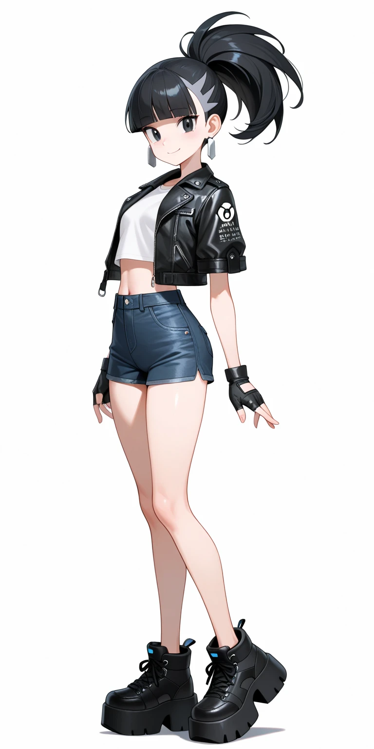 1girl, FF8RINOA, torn black corset strapless, medium Breasts hanging, white hairband, black choker, long legs, spread legs, black platform high heels sandals, black miniskirt sexy, pillory, bend over, tiptoes, tiptoes in heels, standing tiptoes, stockade, side shot, full body shot, Bathroom background.