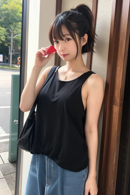 NSFW,Highway、hitch-hike、Backpacker、from below、Raise your hand straight up、Japan woman with the best smile、15 year old student、Bewitching、off shoulder、mini dress、short hair、abundant pubic hair、Backpack、very loud laugh、big mouth、white teeth、Full body Esbian、Skirt flying in the wind