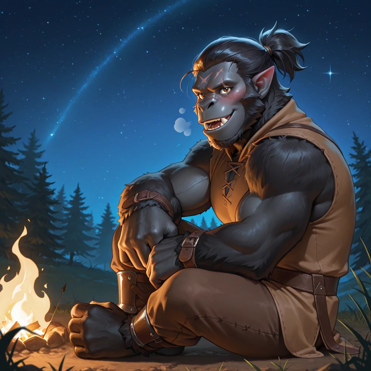 (Best quality)), ((Masterpiece)), (Detailed), visage parfait, yeux parfait, detailed eyes, anthro (tauren), male, alone, (tauren), worlf of warcraft, (angle inférieur (paysage montagne, nuit, neige, lake, aurora borealis)), (look at the spectator, starry sky), furry art, (light tauren armor,)  light body scars, dad body, hairy chest, bovid body, bovid face, bovid tail, bull horn, furr body, digital art, costaud, corps poilu, canine tooth,hd, dark shadows, wide dynamic range, hdr, low light:1.2, moonlight, par mystikfox61, par darkgem, par Glitter Trap Boy, par bebebebebe, erection, thick cock, realistic, sitting, muscle, scalie, day, looking_at_viewer, Ultra detailed eyes, Ultra detailed body, Ultra detailed face, Ultra detailed cock, Ultra detailed balls,