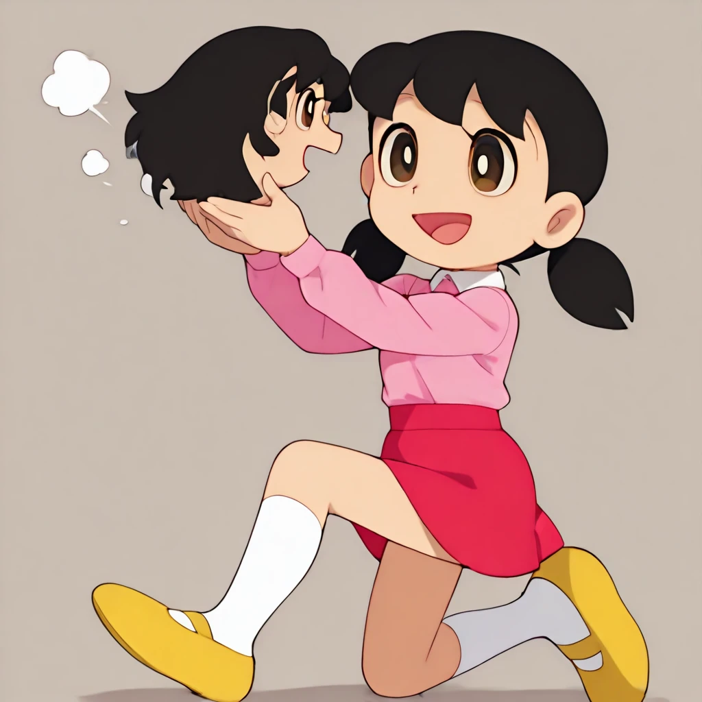 (tezuka osamu style) , Hairy wolf mom , round face , moist round eyes , Swollen cheeks , glossy lips , Torn summer dress , in the Haunted house , escape move , running , upskirt , (chase walleye zombie) , escape , look of angry , bare bushy crotch