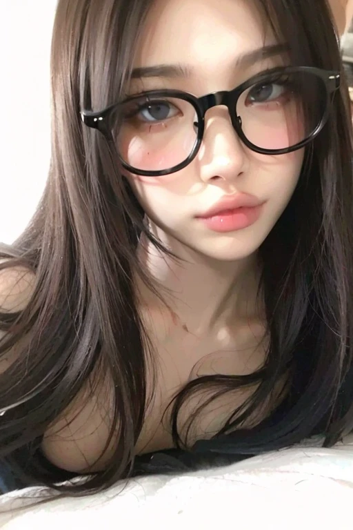 1woman,random office lady fashion,(Thin type),(large breasts),(random sexy pose),(random hairstyle),(Highest image quality,(8K), Ultra-realistic, Best Quality, High quality, High Definition, high quality texture, high detailing, Beautiful detailed, fine detailed, extremely details CG, Detailed texture, realistic representation of face, masterpiece, presence),(wearing glasses:1.2),black pantyhose