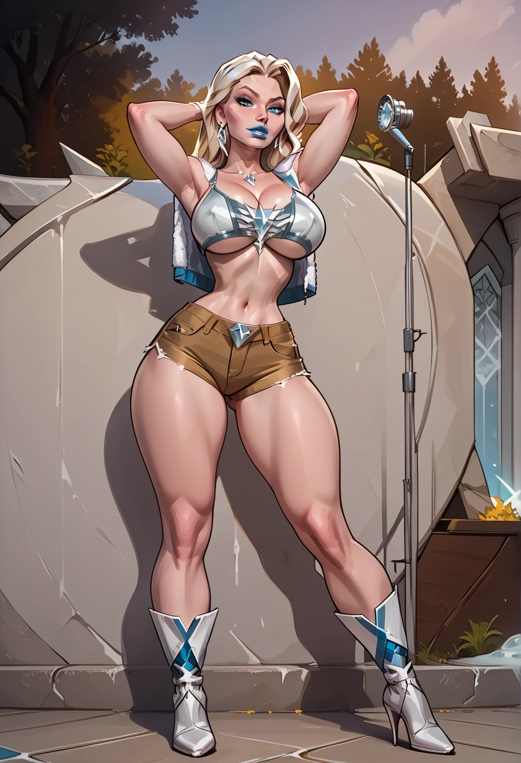 muscular girl, Bblack hair, Asgard，Valkyrie，Lady Knight，anatomical correct，epic fantasy digital art，Masterpiece artwork，8k，High definition resolution，detailed drawing，high qulity，, epic composition,