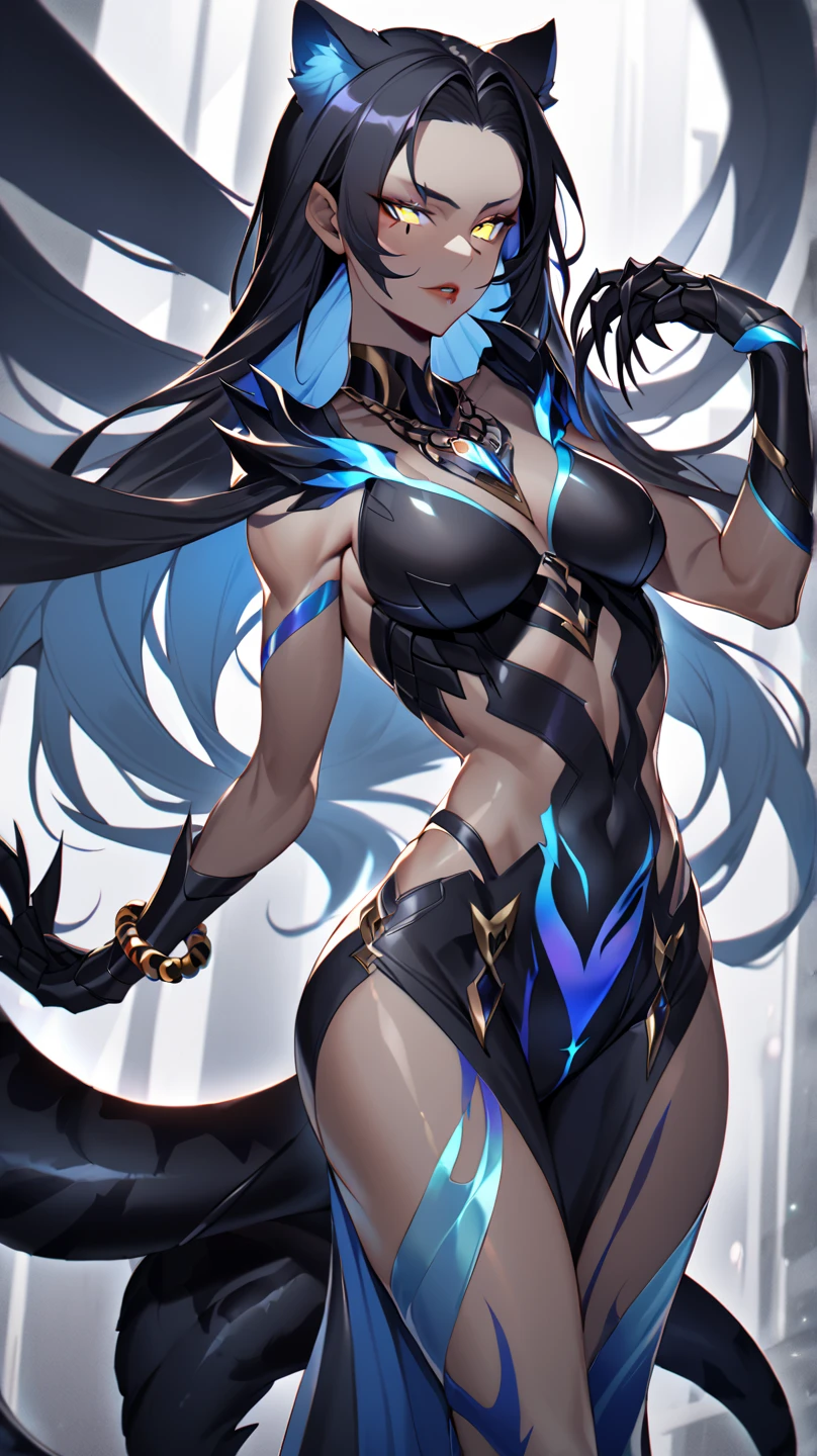 A drawing of a woman with long hair and long hair, beauty in demon killer art, perfect anime body, long legs, big breasts, 4K manga wallpaper, full body movement, realistic light and shadow, beautiful line art, strong line art, ink art, brush art, Kentaro Miura manga art style, his manga full body portrait, Kentaro Miura's manga style, Shigeri Aishima illustration, highly detailed fine doujinart, Masayoshi Suto and artgerm, detailed manga style
