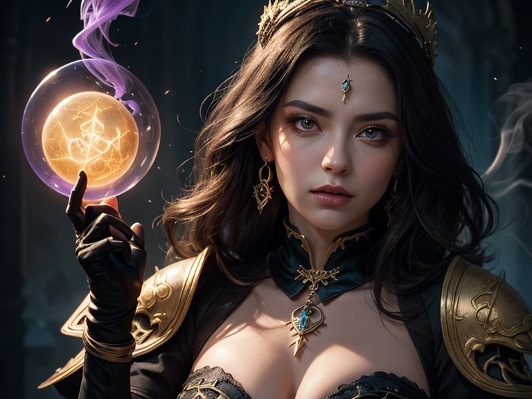 Sexy woman (big tits) in a Doctor Strange costume from Marvel Comics, CGI with clear focus, Photorealistic, high detail, Realistic, Masterpiece, absurdress, Best Quality, HDR, hiquality, hight resolution, Extremely detailed, 8k wallpaper, intricate details, 8K UHD, Full-HD, (foto realista:1.2), Contrast, sharp lighting, Cinematic lighting, natural lighting, hard light, Backlighting, Global Illumination, Environment Occlusion