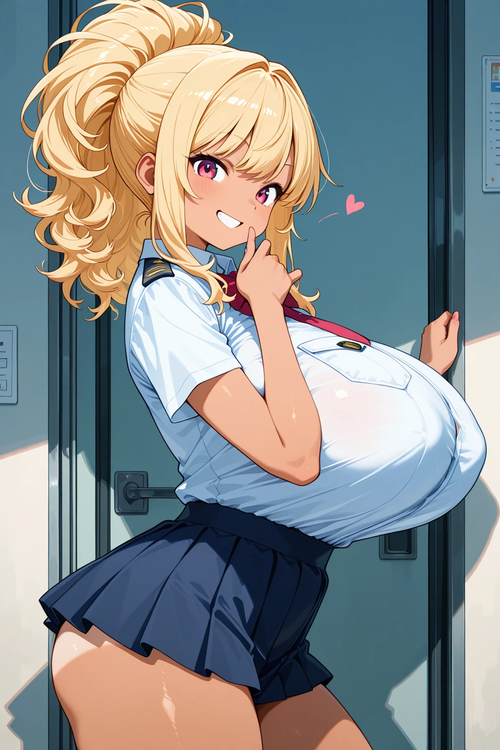 1girl, school girl, school uniform, :d, excited, , aroused, ahegao, bursting breasts, gigantic breasts, BEReaction, Breast expansion, puffy lips, bimbo lips, painted lips, thick lips, big lips, wide hips, thick thighs, , huge ass, giant ass, massive ass. enormous ass, hyper ass, craving lust face , enormous huge natural breasts, enormous breasts, huge breasts. breasts bigger than head, breasts bigger than torso, hyper breasts, massive hourglass figure, heavy weight, fat, big belly, cleavage, mature, short skirt, soaking wet, comforting me, nsfw, ahegao, begging towards you, detailed,