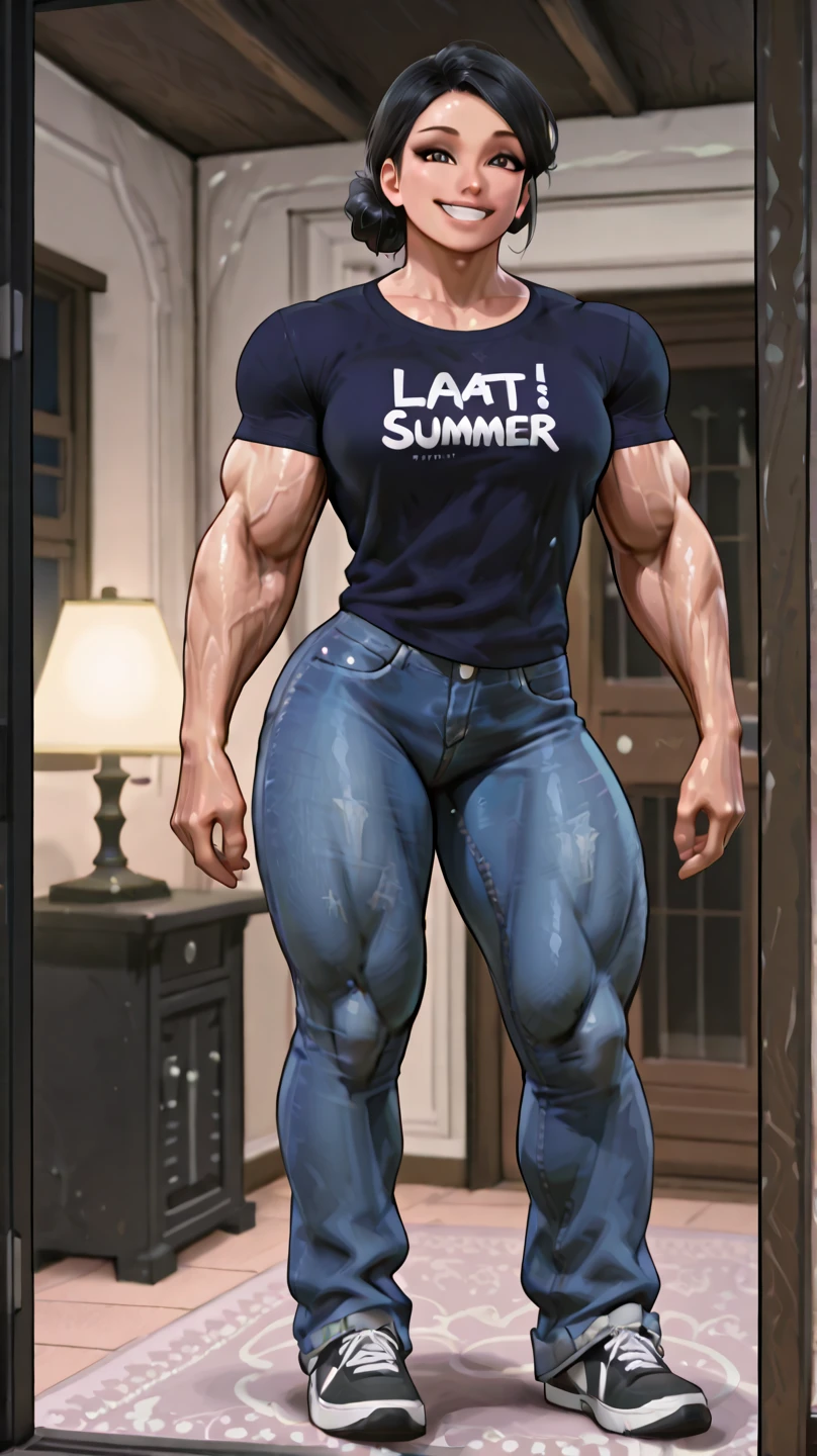 1boy, cream colored hair, vibrant sharp blue eyes, big sharp wolf ears, wolf tail, staring at viewer, masterpiece, vibrant colors, shadows, bathroom setting, effeminine, sweatpants, shirtless, slim waist, big hips, wide hips, large butt, young, pale, male, slim