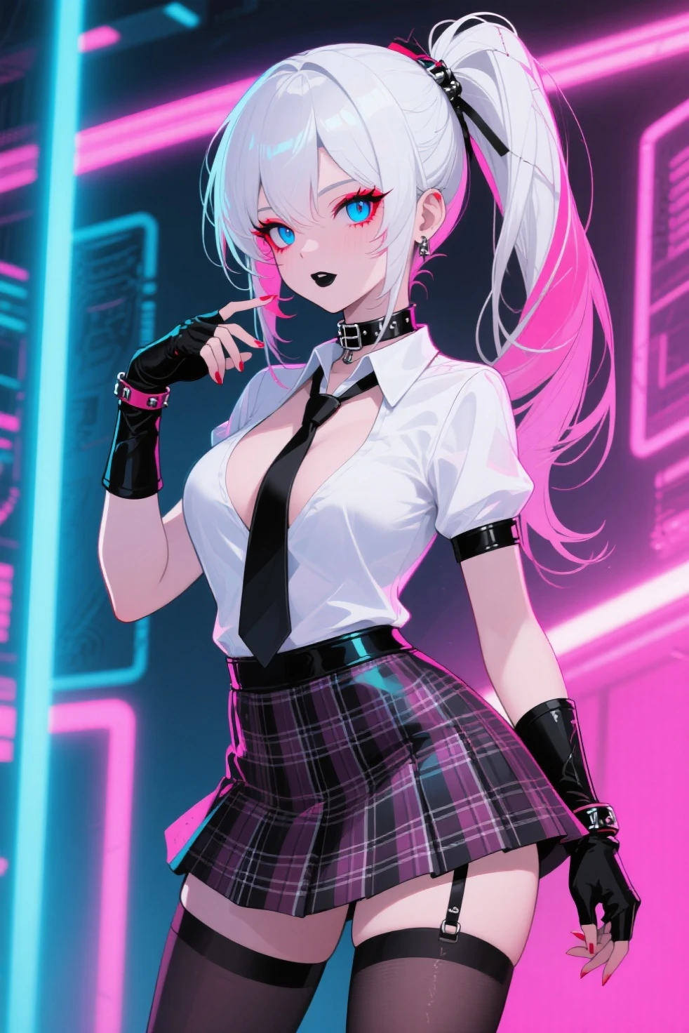 ((masterpiece)), (best quality),, official art, extremely detailed CG unity 8k wallpaper, highly detailed, shiny skin, Depth of field, vivid color,, 1girl, (curvy:1.0), (full body:0.8), girl wearing skirt or dress, sexy , portrait sophie mudd, casual pose, gorgeous young model, cute young woman, a beautiful -aged girl, very pretty model, young , cute young girl, beautiful young girl, beautiful model, shorter pink/purple hair, light hair, shiny hair, young and cute girl, girl, Nazuna Nanakusa, Call of the night, Nazuna Nanakusa anime, anime, looking at me, wild pose, sexy pose