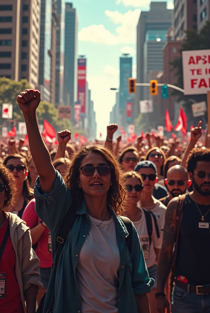 People from the liberal era protesting