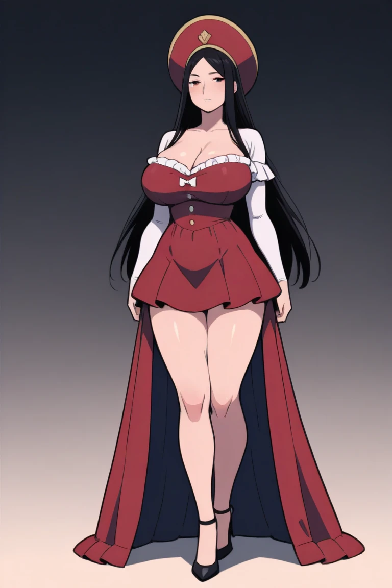 Gothic, huge chest, tall woman, curved, f, long hair, christian, alone, catholic, latin cross,, forest city, plants, walking, smile, smile, ,fur clothes, wizard, medieval, village,tights, portrait, long skirt, long dress, flip-flops, , huge breast, , , 1gir,1character, walking,long skirt, red eyes, walking,