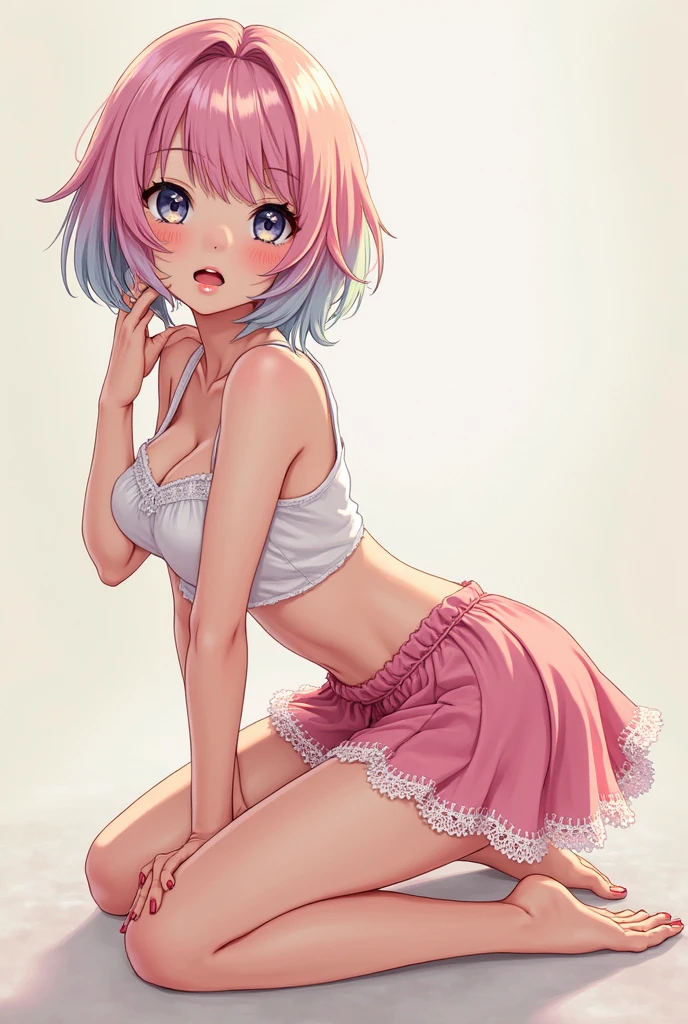 Anime tite wearing underwer girl