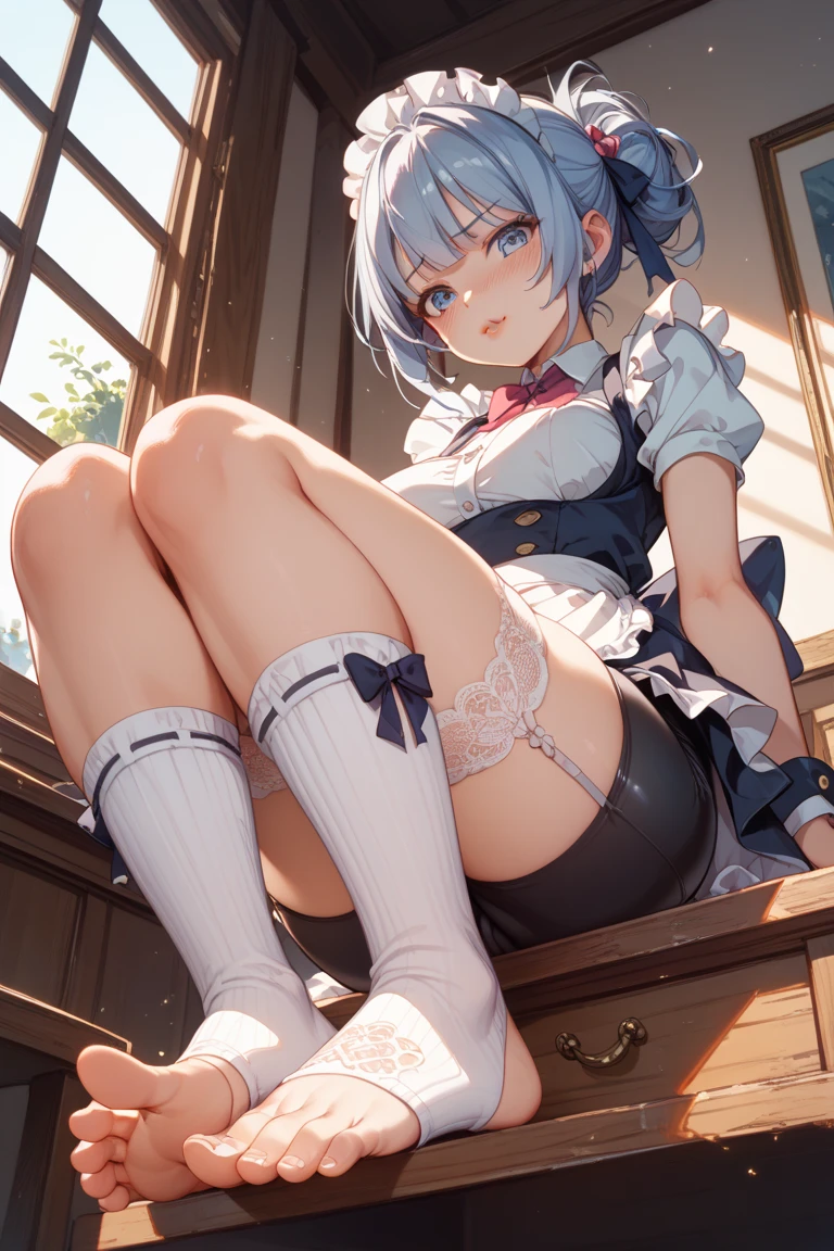 (masterpiece, Best Quality:1.2), 8K, 85 mm, Official art, Raw photo, realistic photo, 2 sisters, silver short hair, (blue eyes, miniskirt, string bra, string panty, big nipples, large areolas, virgin pussy, sweet Lolita:1.2), Idol face, full body, Beautiful Girl, Elegance, Sophisticated, Looking at Viewer, Film grain, chromatic aberration, Sharp Focus, face lights, Dynamic lighting, Cinematic lighting,(( a facial expression full of agony and joy:1.2)), (((tucking up the skirt, cute string panties are visible))), classroom, from below, 14yo,