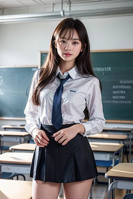 Tabletop, highest quality, Japanese Girls,One Girl, 8k, RAW Photos, highest quality, Tabletop, Debtdebt:1.2, Highly detailed RAW color photos, Professional photos, (Realistic, Realistic:1.37), (Highly detailed skins:1.2), Ultra-high resolution, (Lenz 50mm), (debt/1.2),Exquisitely drawn eyes,Gazing at the audience,
One Girlと別れる (Many elderly people:1.4), Beautiful Face, cute,(smile:1.05),(20-year-old, Wide Hips,Straight hair, (short hair), iris, white and fine-grained skin,Small Mouth, high cheekbones (meaning), Sexy pose,(Leaning forward:1.3),(The to the debtW:1.1),White panties、Korean Idol、Nogizaka Idol、Carving an idol pose、Adult、、(Tabletop, highest quality:1.3), (Ultra-fine 8K CG:1.2), (Ultra-realistic:1.35), (Realistic:1.45), (Realistic:1.4), Cowboy Shot,
Beautiful Japanese Women, 22 years old, Supermodel, Japanese Idols, , (Sitting at a desk:1.1), (school uniform:1.4), (Skirt flip:1.6),
(School classroom background:1.1),