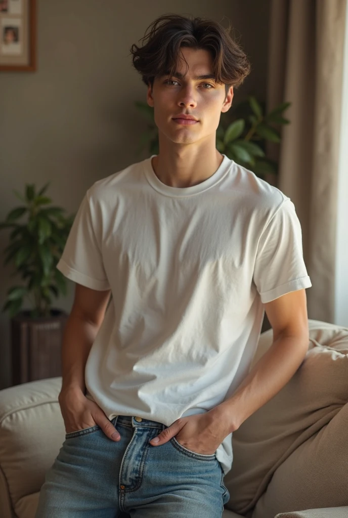 Handsome, long hair, young man, gta, white shirt