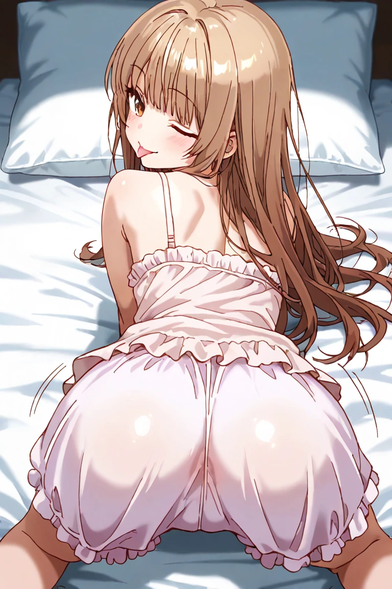 Cute beautiful girl、naked、From the back(Embarrassed blushing orgasm:1.4)、Anal Sex、cry、Wavy Hair