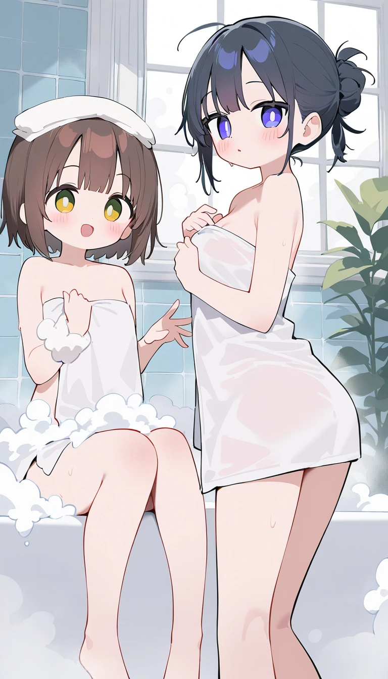 Super detailed, best quality, High resolution, Moe anime, ((((Three cute little girls with black hair)))), (baby face), ((Big eyes:1.5, drooping eyes:1.5)), cute eyes, view audience, pale skin, NSFW, focus on the face, ((The upper body is in transparent lingerie and the lower body is naked.)), Nipples are clearly visible, Navel exposed, bare shoulders, ((flat chest)), on the shore, from slightly below, small ass, (short cut hairstyle:1.5), Wriggle the body