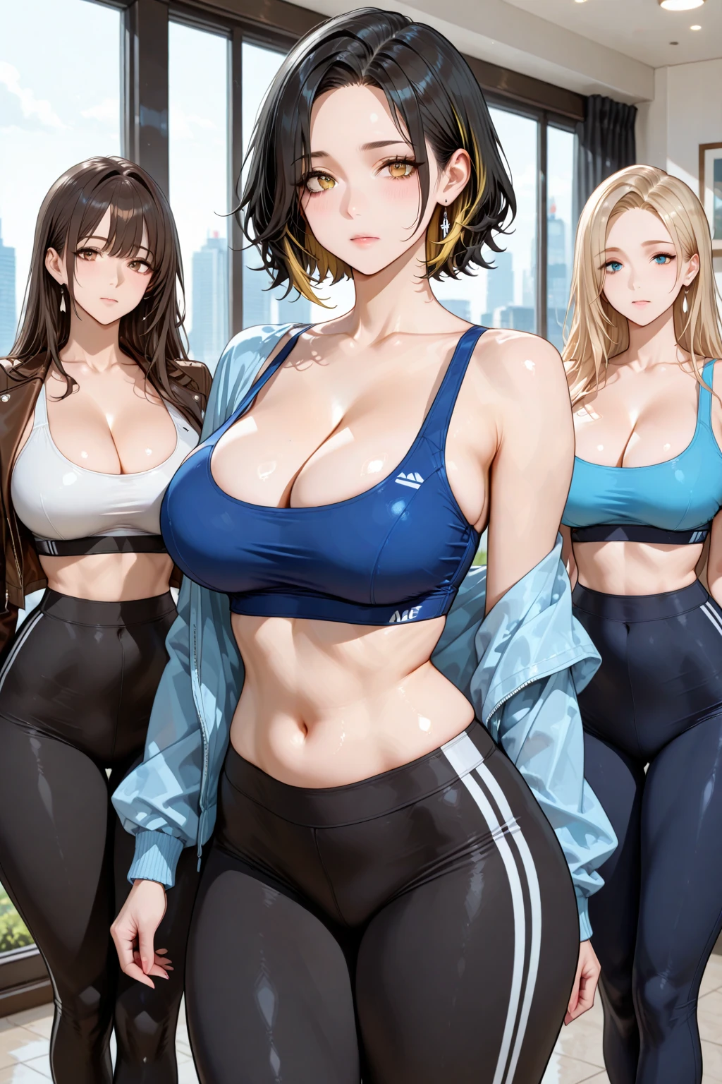 Sports figures,lineworks,Simple,anime big breast