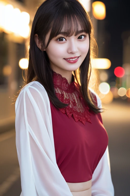 One Girl, (strapless micro bikini:1.4),
(RAW Photos, highest quality), (Realistic, Realistic:1.4), Tabletop,
Very delicate and beautiful, Very detailed, 2k wallpaper, wonderful, In detail, Very small breasts、Small breasted girl、
Very detailedな CG Unity 8K 壁紙, Very detailedな, High resolution, Soft Light,
Beautiful detailed girl, Very detailedな目と顔, Beautiful and detailed nose, Beautiful details, Cinema Lighting,
Winter Night View, Illumination of the street trees at Roppongi Hills, that'it's snowing,
Perfect Anatomy, Slender body,bangs, View your audience, smile、