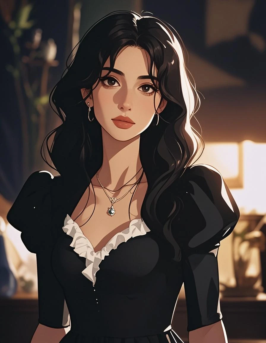 a beautiful woman, detailed facial features, long black hair, wearing a sheer maroon kurta with black embroidery, curvy figure, medium chest with cleavage, standing in front of a window with natural light, goddess-like, (best quality,4k,8k,highres,masterpiece:1.2),ultra-detailed,(realistic,photorealistic,photo-realistic:1.37),HDR,UHD,studio lighting,ultra-fine painting,sharp focus,physically-based rendering,extreme detail description,professional,vivid colors,bokeh,portrait