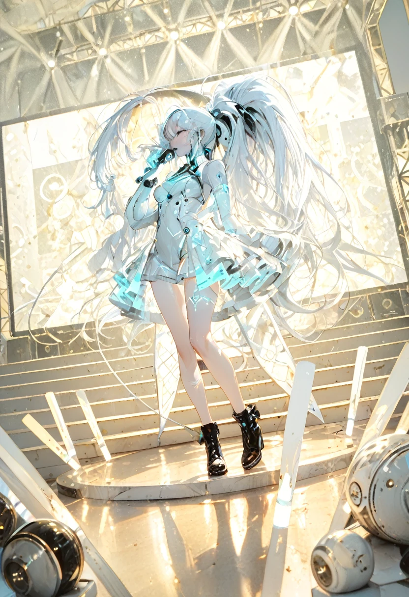 The girl has white hair，The girl wears white stockings on her legs，Girl wearing erotic panties，The cell has four walls，The cells have no windows, The girl can't escape，The girl was in a dimly lit cell，The cells were full of chains，The girl did not wear shoes，The girl raised her hands above her head and the back of her head, The girl's hands were tied by tentacles，The girl showed her armpits，The girl has white liquid under her armpits，The girl was not wearing any clothes，The girl exposes her sexual organs，Girls wear only underwear and bras，white liquid on your face，The girl had a white liquid in her mouth，There is a white liquid on the body。There is a white liquid next to the girl。The girl wears a pink leather dog collar around her neck，The girl opened her mouth wide，Sticking out his tongue,Completely bare shoulders and abdomen，The girl gasped。Slim legs，delicated face，The girl has white liquid on her face，Small and delicate feet。The thighs and calves are fully presented in front of me，The girl has no shoes on her feet，There was a large amount of white liquid on the floor of this cell，There is a lot of white liquid on the girl，The girl has a collar on her ankles，The collar is connected by chains，The girl has a collar collar on her arm，It is connected by chains。The girl's eyes were blindfolded。