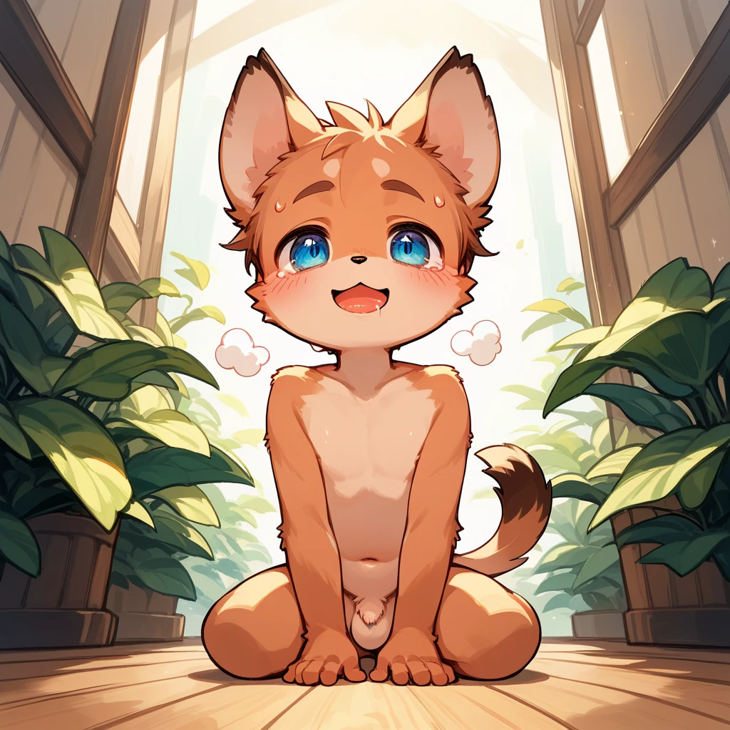 Male child,Shota,fullnude,Erect,dog collar,Dog tail,Park at night,dog sitting pose,Embarrassed face,Looks good,pleasant sensation,Open your mouth and stick out your tongue