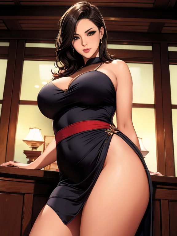 1girl, Azula from Avatar: The Last Airbender, (beautiful detailed eyes, beautiful detailed lips), hoop earrings, puffy lips, painted lips, thick lips, in stripper clothes, in a busy strip club, in an erotic pose, big ass, big breasts, ultra-detailed, realistic, (vivid colors), (studio lighting), (physically-based rendering), (extreme detail description), (best quality, 4k, high-res, masterpiece:1.2), (bokeh), (portraits), (sharp focus), (painted in oil), (sensual color palette), (dramatic lighting), (dynamic composition), (captivating ambiance), (alluring atmosphere), (provocative), (seductive), (powerful expression), (sultry look), (confident stance), (intense gaze), (enticing backdrop), (bewitching energy), (hypnotic charm), (restrained sensuality), (captivating curves), (desirable figure), (all eyes on her), (electrifying presence), (intriguing aura), (magnetic personality), (unforgettable performance), (enigmatic allure).