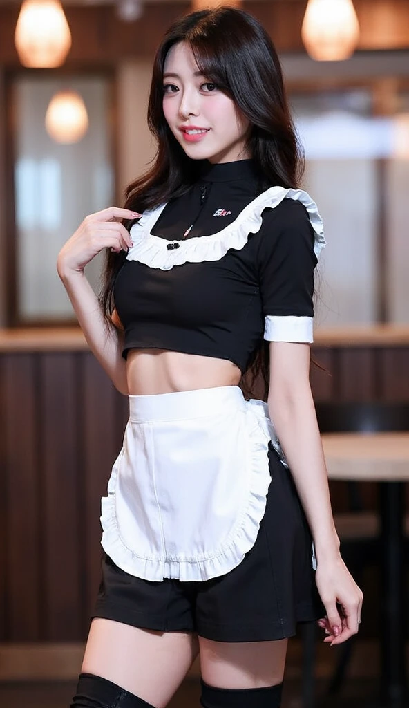 ((highest quality)), ((masterpiece)), (get used to it), perfect face, fox girl, Beautiful woman, public, A tail is growing, she has a fluffy tail, she has a fox tail, she wags her tail, smile, collar and leash, she is wearing a nurse uniform, beautiful hips, big tail