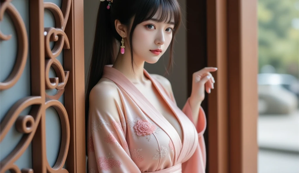 (8k, RAW photo:1.2),best quality, ultra high res,dramatic angle,(fluttered detailed color splashs), (illustration),(((1 girl))),(long hair),(rain:0.9),(hair ornament:1.4),there is an ancient palace beside the girl,chinese clothes,(focus on), color Ink wash painting,(color splashing),colorful splashing,(((colorful))),(sketch:0.8), Masterpiece,best quality, beautifully painted,highly detailed,(denoising:0.6),[splash ink],((ink refraction)), (beautiful detailed sky),moon,highly,detaild,(masterpiece, best quality, extremely detailed CG unity 8k wallpaper,masterpiece, best quality, ultra-detailed),(Lycoris radiata),gigantic breasts, (nude:1.1)