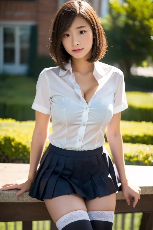 RAW, Best quality, high resolution, masterpiece: 1.3), Beautiful young indonesian girl with short wavy hair, sex pose, penis on vagina, showing vaginga, open legs showing vagina, porn, creamy vagina, squirting, penis on vagina, on a top,  ((senior high school clothes)), orgasm, highres, 4k, HDR, 1girl, realistic, big breasts, short wavy hair, ((whole body)) turning away facial at viewer, closeup, school building background.  there is a woman with gigantic breast in a standing in the rain, wet shirt, wet from rain, rainy wet, raining portrait, beautiful and smiling, masterpiece, best quality:1.2),,(8k,highres,RAW photo,realistic,photo-realistic:1.3),(detailed skin texture,detailed cloth texture,beautiful detailed face:1.25),professional lighting,photon mapping,beautiful soft light,radiosity,physically-based rendering,raytracing, model shoot style, model shoot style, (extremely detailed CG unity 8k wallpaper), full shot body photo of the most beautiful artwork in the world,