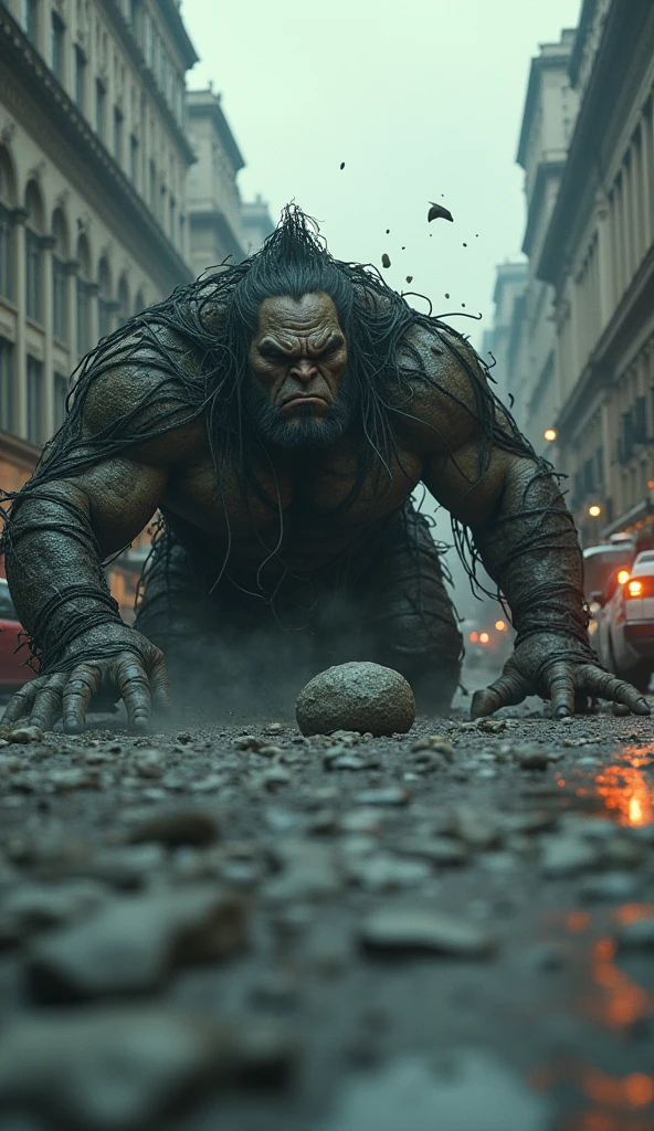 Orc in street
