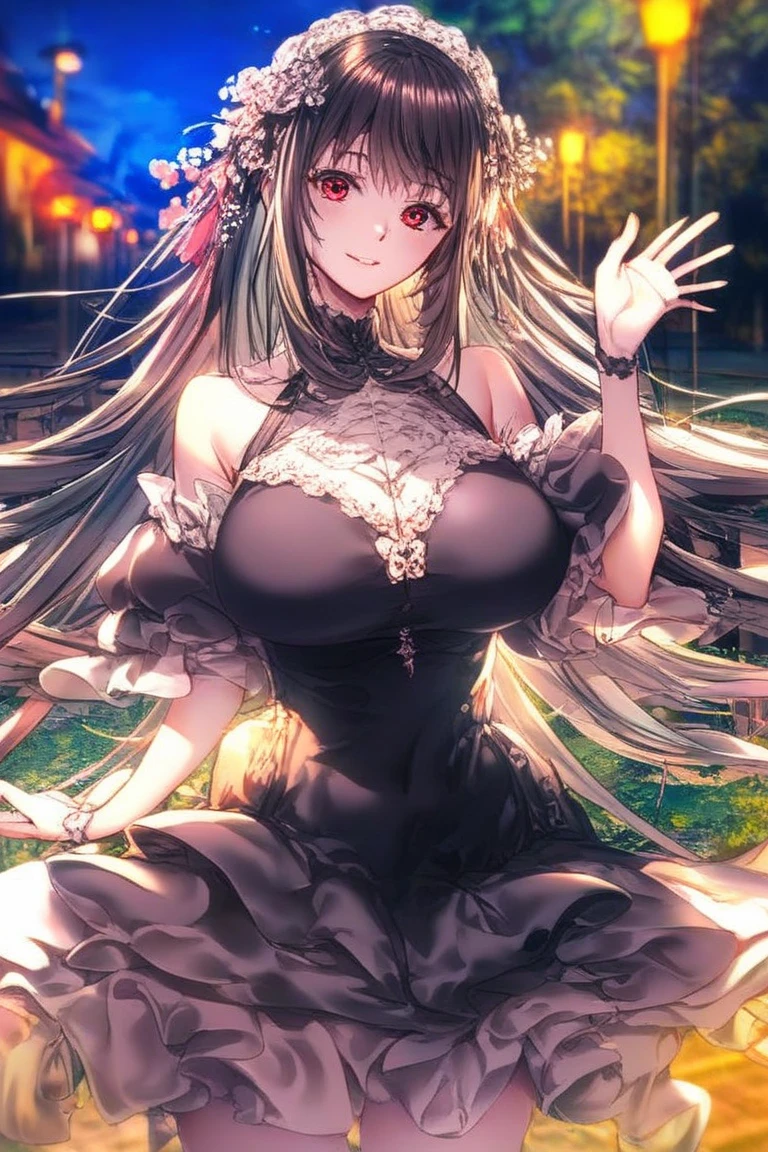 (8k, Highest quality, masterpiece: 1.3),Ultra-high resolution,1 girl, alone, whole body ,Highly detailed face, eye, (Silver-gray hair), thin hair clip, Cyan Color Shift Eyes, Expressive eyes, Ecstatic expression, Bohemian style, cotton, linen,orange, brown, Beaded Necklaces, fringe, Magic Cave, green, purple, Money, dark, Magical Glitter