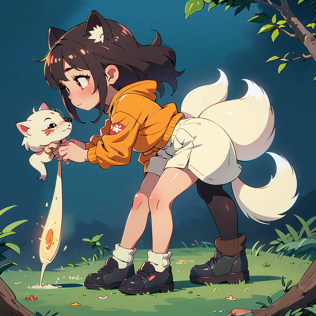 NSFW, perro follando con una chica, bestiality, en el bosque