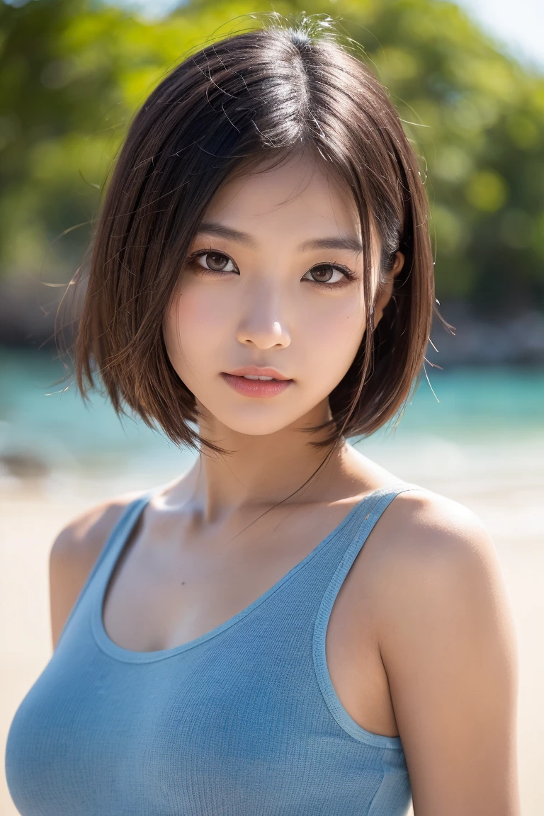 1girl <lora:huanglaos_v2:1,1,0.4,0,0,0,0,0,0,1,1,1,0.3,0.3,0,0,0,0>,masterpiece, best quality, ((pure blue background)), black hair, floating hair, blush, looking at viewers, white T-shirt, happy, ((front)),upper body, close-up,FilmG,