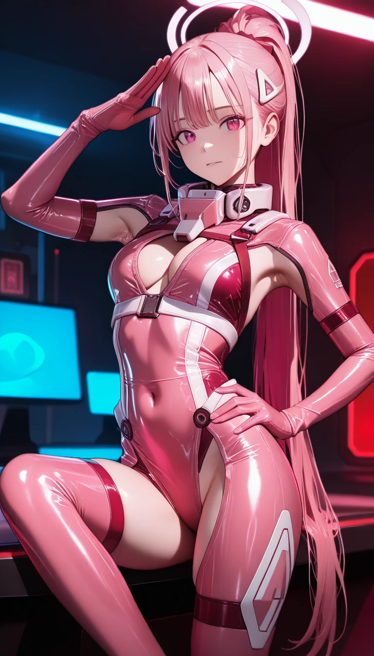 sakura haruno, exposed leg dress, maturebody, beautiful face, sultry posing, big buttocks, illustration, high resolution, ultra details, realisitic, swirly vibrant colors, soft lighting, perfectbody, maturebody, delicious, hot, wind lifting the dress, Legs exposed, hand in panties