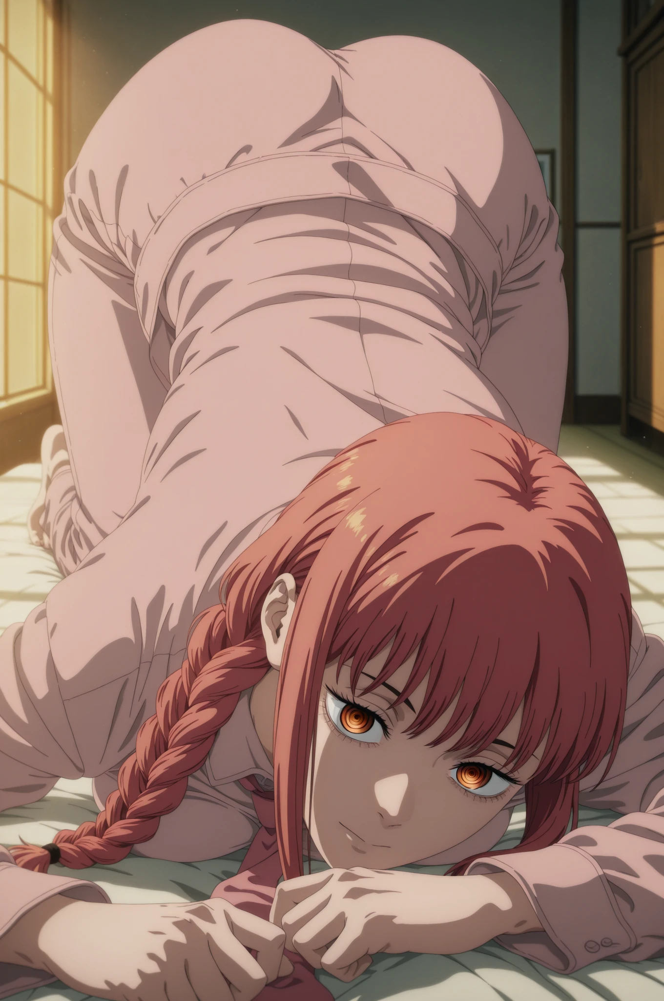 (Hyper-realistic), (high resolution), (in 8K), (high detailed), (Best Illustration), (top-quality), (ultra-detailed), (masterpiece), (nude), (topless), (bottomless:1.2), (at evening),
(fat man:1.2), (old man:1.4), (large penis:1.2), (foot), (beautiful detailed toes),
(1girl), (1girl:nipples), (1girl:sweat), (1girl:kneeling down:1.2), (1girl:looking up),
(1girl:asuka), (1girl:blue eyes), (1girl:orange hair), (1girl:two side up), (1girl:small breasts), 
(sidefellatio:1.8), (fellatio:1.4), (from side), (mouthfull), (cock in mouth), (cock in front of girl),
(tatami room), (1girl face focus),