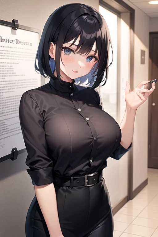 (must be follow these prompts:2.2),masterpiece,best quality,extremely detailed,(in her clothing:2.8),(black trousers on:2),(formal styled business suit:2.2),(Gasping:1.5),(Innocent faceをした小柄でほんの少しむっちりした新入社員がそこに一人だけいる:1.6),(normal body structures:3),(adorable expression:2.3),(卑猥なGasping:1.5),(usual face:2.2),(Gasping:1.5),(japanese pretty girl:1.7),(disposed of passed semen with her clothes to get frousy looks:1.8),(A short new employee wearing a tight black business suit:2.3),(black hair:2.1),(Gasping:1.5),(big breasts in her clothing:2.1),(A new employee with an innocent look working inside the office:2.3),(Under her business suit is a young but lascivious body:1.6),(The new employee is short but has a slightly plump body.:1.7),(The new employee was convulsing with love juices flowing from the pussy she was hiding under her pants.:1.8),(The new employee's breasts, covered by her business suit, are swelling with intense lust.:1.7),(The corner of a young girl's body々A new employee whose entire body was toyed with by the lewd urges that wriggled wetly.:1.7),(Gasping:1.5),(The new employee's black pants, which tightly hug her plump thighs, are damp with lascivious secretions.:1.5),(A new employee who is always holding his crotch over his black pants:1.7),(Gasping:1.5),(The new employee's suit-covered breasts and nipples are bulging with lust.:1.6),(The new employee's lewd body beneath her clothes is swelling slightly with her lascivious reaction.:1.6),(A short new employee in a business suit working in modern Tokyo:2.2),(The new employee works very diligently.:2.5),(The new employee has short, thick legs.:1.6),(Gasping:1.5),(The new employee's black business suit jacket and trousers had old semen stains on them.:1.7),(first time々New Employees:2.2),(she looks like japanese idol:2.3),(The black pants are made of a durable fabric that will never tear.:3),(Her breasts are completely hidden under a black office suit:1.8),(displayed one woman on single picture:3),(she looks like a lolita:2.0),(All of this happened to the new employee himself, not anyone else.:2.1),(Gasping:1.5),(A , voluptuous new employee has semen ejaculated all over her black business suit jacket and white blouse.:1.6),(Slimy semen was leaking from the crotch area of his black trousers.:1.6),(pretty rookie with tough business suit:2.2),(lady's business jacket and black trousers must be on:2.1),(in her clothing:2.5),(in her black business jacket clothing:2.1),(Make sure to depict the face:5.3),(Calm expression:4.3),(Innocent face:3),(The story focuses on just that one new employee.:3.3),(The only characters that appear are the new recruits.:4.2),(Portrait:7)