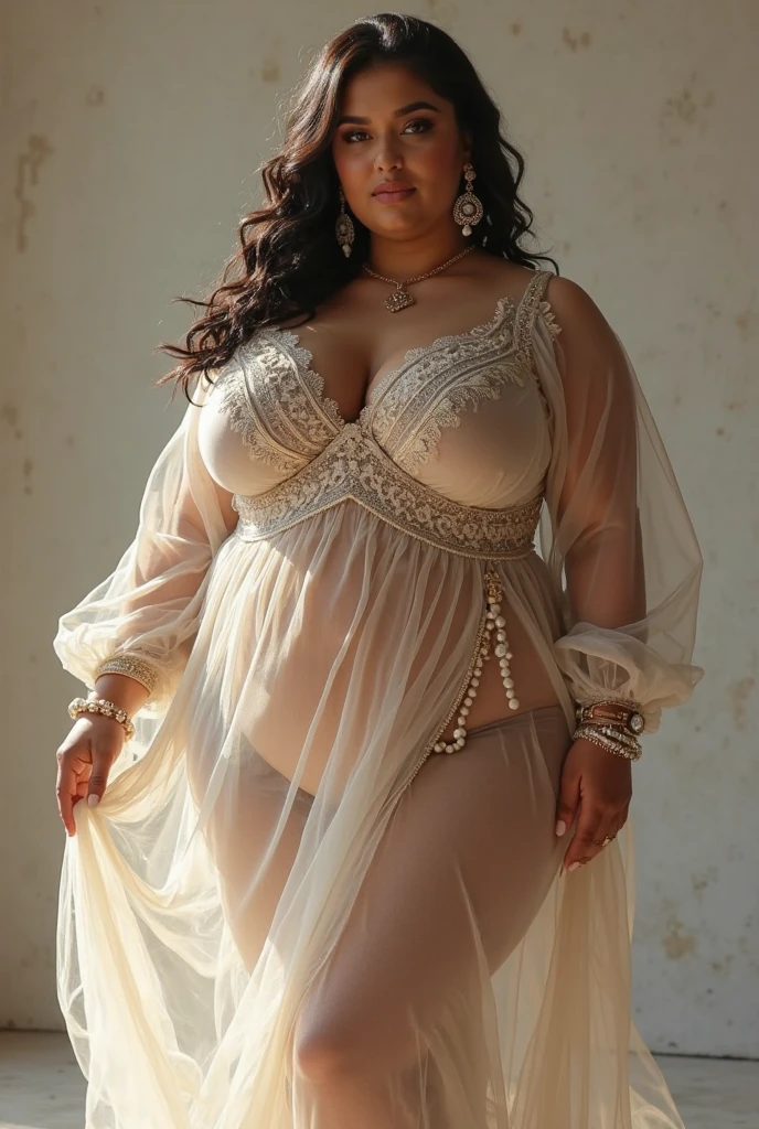 portrait of a 22 year most beautiful very enormous busty women sitting on the bed, hd details of award show,HD makeup,hd details,hd render,realistic,hyper realistic,photograph,wearing a white see through lace bra,create perfect sitting details,(full body view)(very tight shirt and fully torn jeans)(huge breast)(large breast)(round breast)