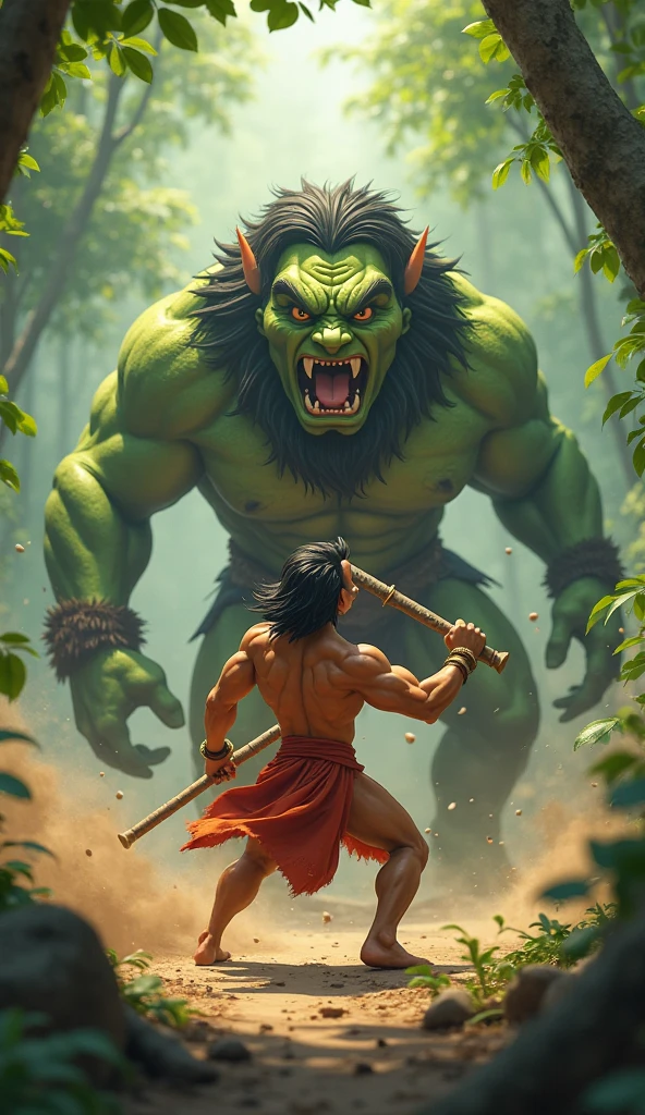 ((Best Quality)), ((Masterpiece)), (Reality)) , earth_spirit, melting_heart, bigbadejo alien_monster,, full body, tall, handsome, male assassin standing on a branch, full of scars, seems to have just fought a beast, all bruised, face with totem wounds, splashes, in the forest, totem, tattoo, wounds, bleeding, masterpiece, 8k, --v6