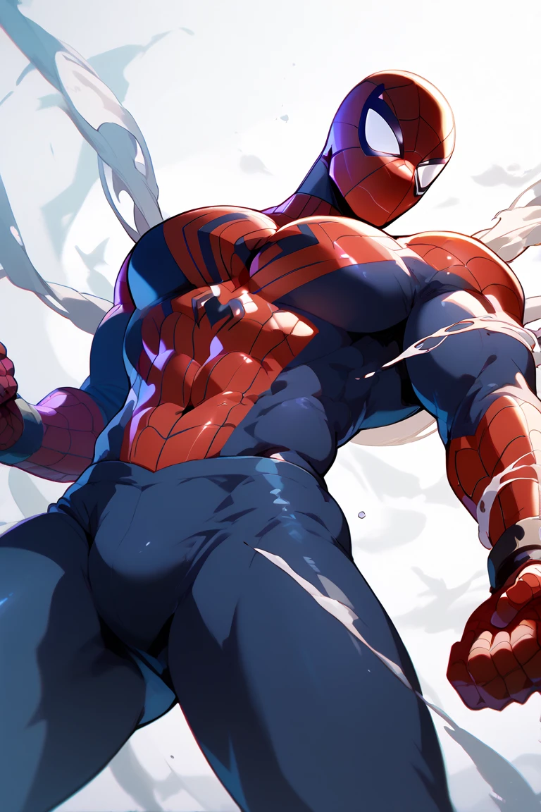 naked spiderman with big penis