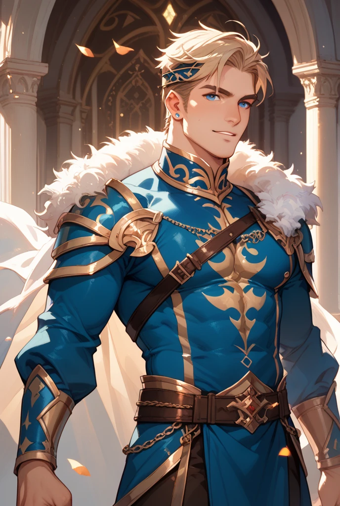 ((A ginger haired tall lean 18 years old English prince inspired by Spanish princess series’ Heinrich VII is wearing erotic medieval leather clothes his nipples piercing the cloth)), ((huge protruding bulge)), NSFW, hentai, porn, the setting is beautiful medieval outside castle, ((youthful face)), he is outside with soldiers in armor, he is wearing rings, ((he is posing seductively)),