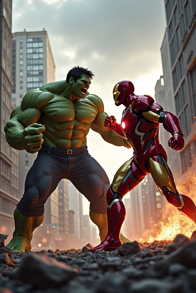 Ironman with hulk
