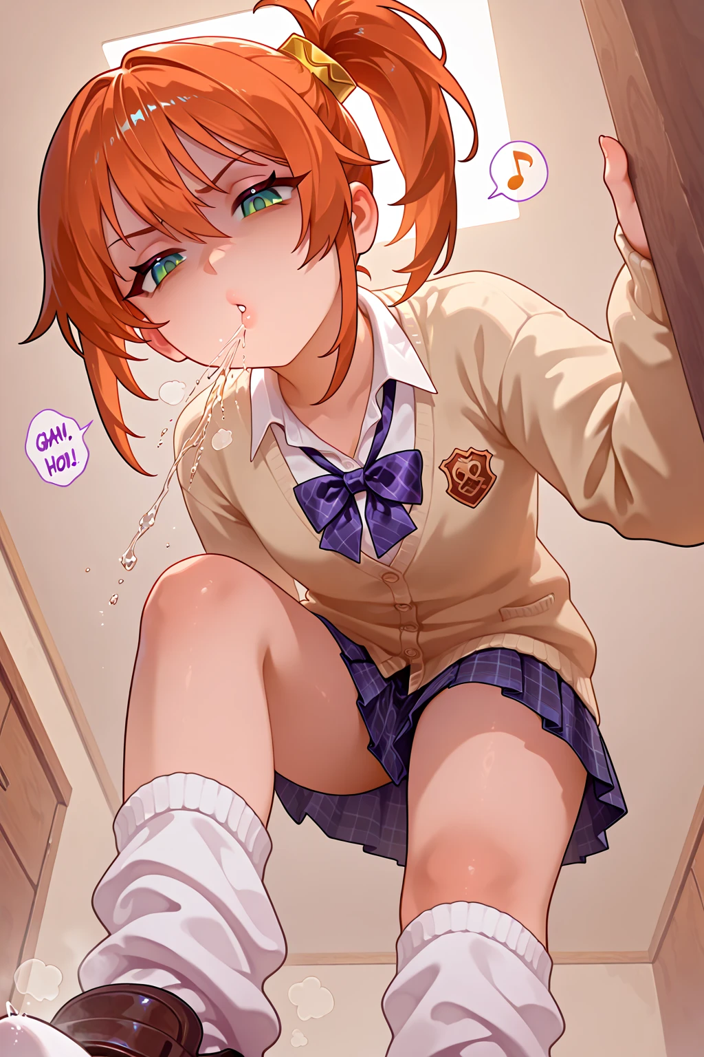 score_9, score_8_up, score_7_up, source_アニメ, masterpiece, rating_safe, 1girl, 独奏, (hinata), one side up, blue dress, white sailor collar, white long sleeves, red bow, blush, indoors, looking at viewer, full body leaning forward, skirt open、cute、blush、Watery eye、Sex、Creampie、vaginal penis, missionary, saliva trail, orgasm, Drooling pulls a thread、Semen overflowing、Cum String、(A lot of semen)、Wet、Anime H、Anime Images, (Violent Rape)、Trembling、1boy, intercourse with a man, Insert the big penis、(uterus at viewer penis inserted into pussy from cross section looking through)