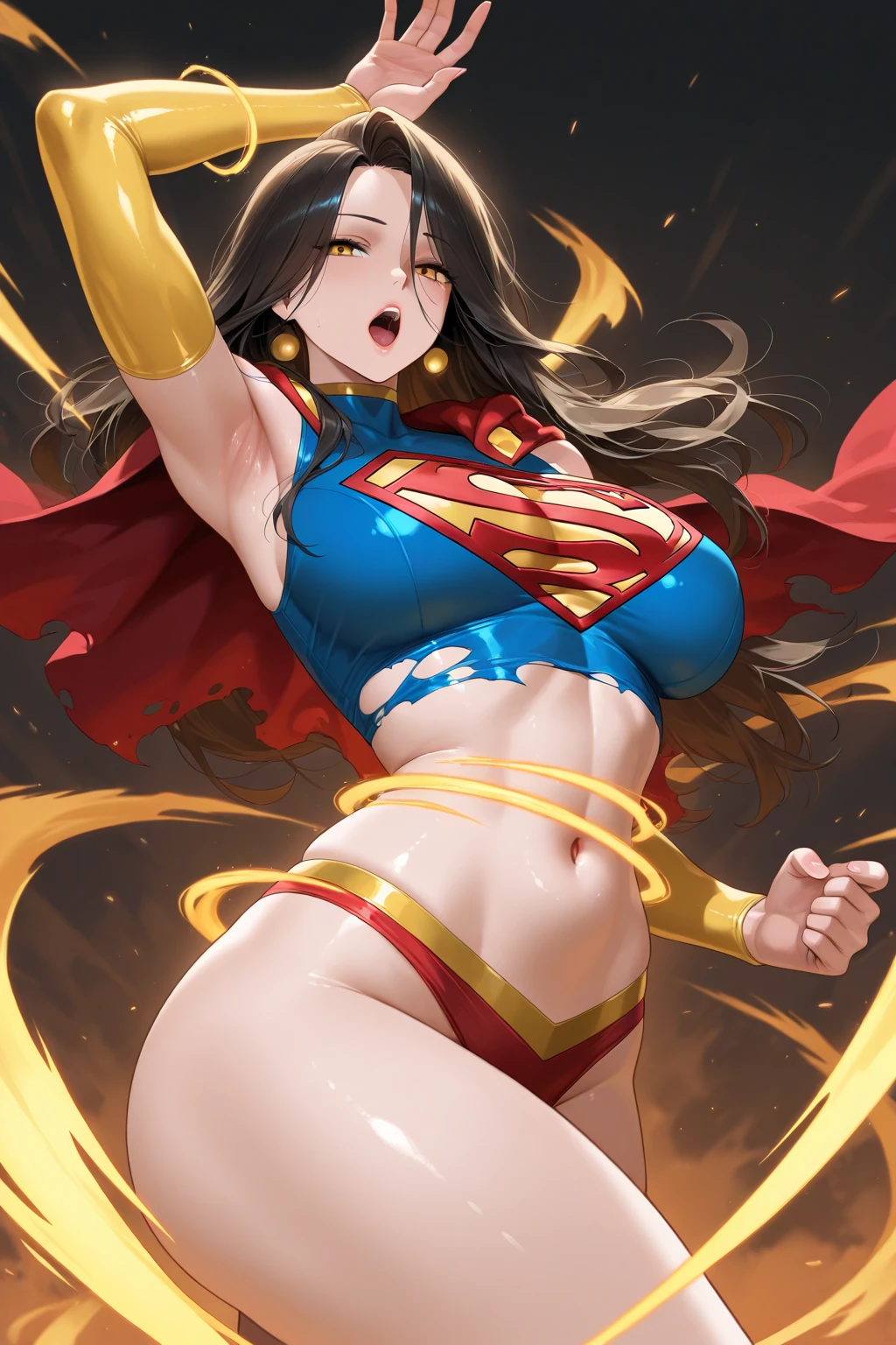 Wonder woman with huge buttocks and big breasts