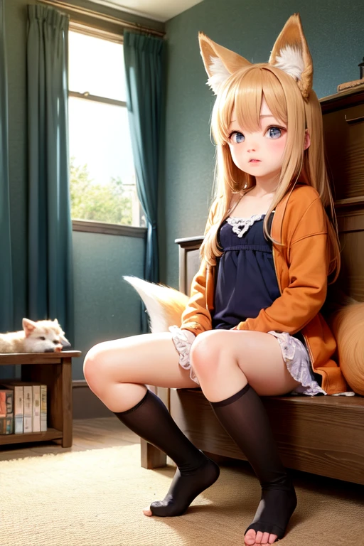 Blonde, Long Hair, Cat