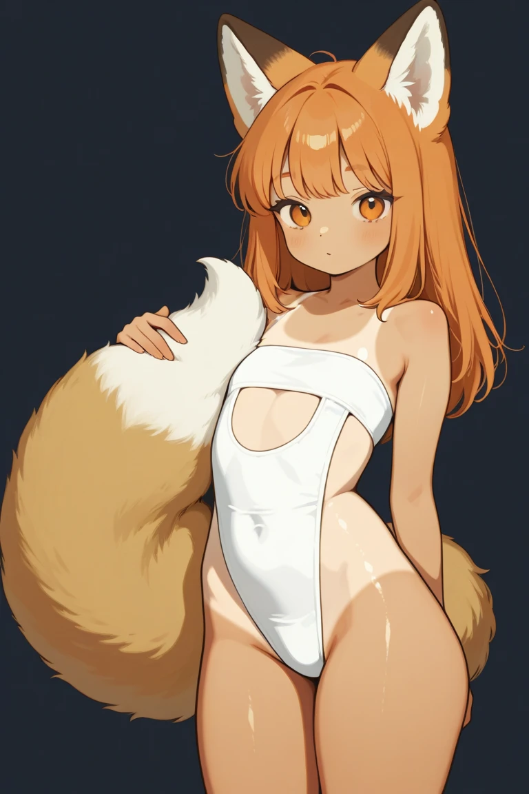girl in a string bikini with a fox tail, female furry mini cute style, holo is a wolf girl, dress, furry brown body!!, holo if a wolf girl!!!, furry, fox tail, swimsuit, furry art!!!, small curvy loli, Camel toe is very obvious, The nipple contour is pronounced, small breast, fishnet stockings wrap the thighs, absurdly long hair, erotic, Sci-fi, (small breast), beautiful clothes , Lace, lace trims, lace clothing, lace clothing thick thighs!!, china dress,