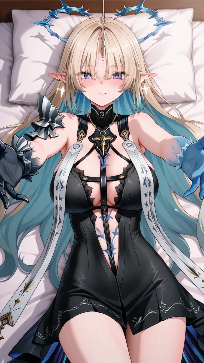 (((Perfect eyes))), ((Perfect limbs))), ((Perfect feature))),Realistic masterpiece of a demon girl with long brown hair , a corset, horns, black wings, cat eyes, and perfect green eyes in a dark environment.